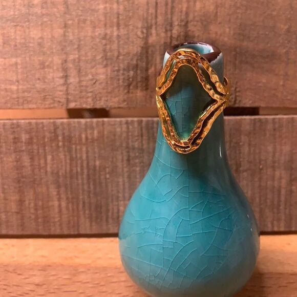 Hammered Brass Handmade Ring size 8 - Picture 1 of 8